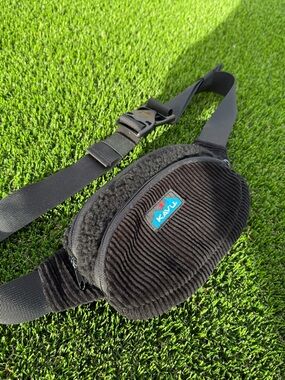 Kavu Black Corduroy Waist Pack
